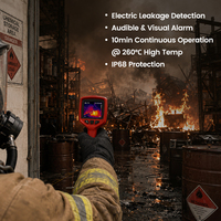Caméra thermique résistante aux chutes de 2 m, imageur thermique infrarouge pour pompiers, boîtier robuste, environnement extrême, durabilité en cas d'incendie