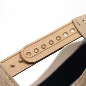 Popular <b>Khaki</b> Color Custom Pvc Patch Waterproof Laser Cut <b>Hats</b> Rope Drilling <b>Hat</b> - Product Image 5