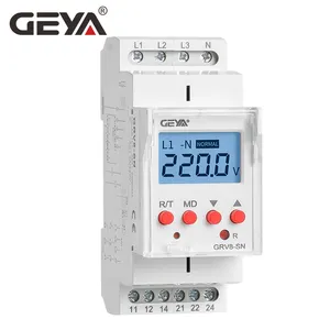 GEYA GRV8-SP SN aşırı gerilim altında voltaj koruyucusu cihazı ile LCD dijital ekran gerilim rölesi 8A 70V-650V