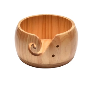 Organisateur de fibres fait main Tailai, bol artisanal en bois naturel, boîte de rangement pour outils de tricot, boîte à pelotes de <span class=keywords><strong>laine</strong></span>, rangement artisanal en bois écologique - Product Image 5