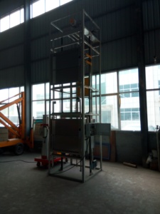 इलेक्ट्रिक 100 किलोग्राम 200 किलोग्राम छोटे माल लिफ्ट/डंबवेटर लिफ्ट/800*800 मिमी केबिन के साथ - Product Image 2