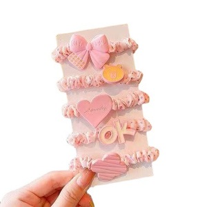 Mohei <b>Sweet</b> <b>Flower</b> Sausage Hair Tie High Elasticity Rubber Band Girls Hair Accessory Summer 2022 Fresh Style - Product Image 5
