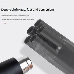 Pièces moulées thermorétractables de forme personnalisée, embouts de dérivation de câble en polyoléfine approuvés, accessoires d'isolation électrique pour faisceaux de câbles - Product Image 2