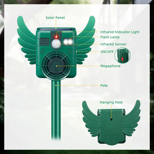 Repelente Ultrasónico de Animales para Exteriores, Dispositivos Repelentes de Ciervos con Energía Solar, Repelente de Ardillas con Detección de Movimiento, Impermeable para Gatos y Perros - Product Image 3
