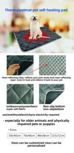 Manta Térmica de Poliéster para Perros, Cojín Calefactor para Mascotas, Cama para Perros y Gatos, para Todas las Estaciones, Venta al Por Mayor - Product Image 3