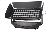 Projecteurs LED Muralisés Dimmables IP65 RGBACL 6000K Lumière du Jour Ra90 E27 en Aluminium Noir DMX512 pour Entrepôt KTV DJ