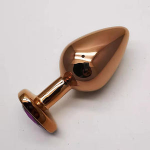 Metall Anal Butt Plug Unisex Anspruchs volle Sexy Anal Spielzeug Edelstahl Lila Kristall Schmuck Anal Sex für Erwachsene Paare - Product Image 4