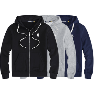 <span class=keywords><strong>Sweat</strong></span>-shirts à capuche pour hommes de haute qualité, personnalisés, en coton, brodés, décontractés, fabriqués par des designers, lourds, à fermeture éclair - Product Image 1