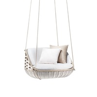 Fauteuil de balcon suspendu nordique, mobilier d'extérieur, simple, hamac, panier en rotin