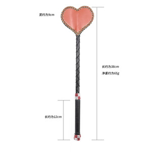 Jouets SM pour adultes, fouet rouge en dentelle en forme de cœur pour claquer les mains, jouets sexuels pour couples, outils BDSM alternatifs - Product Image 1