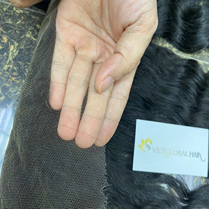 13x6 HD encaje frontal pelo ondulado natural color natural extensiones de cabello humano de Vietnam - Product Image 1