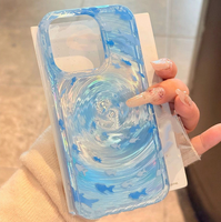 Nouvelle coque de téléphone antichoc en silicone tendance style INS avec motif tourbillon laser poisson océanique mignon pour iPhone 13 11 12 14 15 16 17 Pro Max