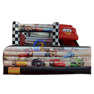 5x5x4m extérieur rouge voiture de course gonflable videur sautant plein d'entrain maison château Combo toboggan aire de jeux pour parc d'attractions - Product Image 6