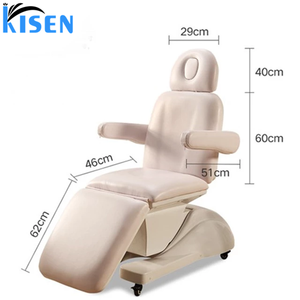 เตียงเสริมความงามและเตียงนวดไฟฟ้า Kisen สำหรับสปา - ปรับได้ 3 มอเตอร์ โครงโลหะ ดีไซน์ทันสมัย ฟองน้ำความหนาแน่นสูง - Product Image 6