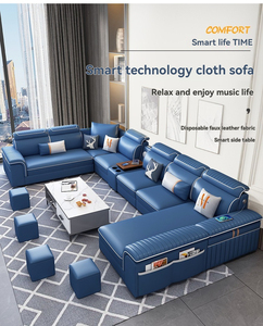 Modern Luxury 7-<b>Seater</b> Tufted Corner Modular U-Shaped Set for Living Room - Product Image 2