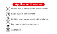 Système de sonorisation Lane J10S Fashion Professional 18 pouces 1500 Watts 2500w Line Array Bass Speakers