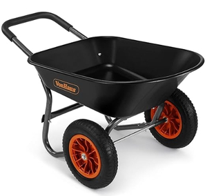 Carretilla de rueda de bandeja galvanizada MODELO DE Rusia <span class=keywords><strong>WB6211</strong></span> con rueda doble 4,00-6 Dos ruedas neumáticas - Product Image 1