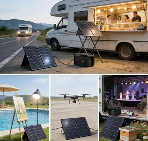 สถานีไฟฟ้าพกพา SUPER 1000W/2000W เครื่องกำเนิดไฟฟ้าพลังงานแสงอาทิตย์แบบแมนนวล สำหรับการตั้งแคมป์กลางแจ้ง รถบ้าน บ้านพักอาศัย กรณีฉุกเฉิน และการใช้งานแบบออฟกริด - Product Image 2