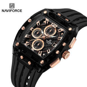 OEM NAVIFORCE 7105 Marque Mode Sport Montre Hommes Quartz Homme Montres Étanche De Luxe Chronographe Horloge Quartz Montres-bracelets - Product Image 5