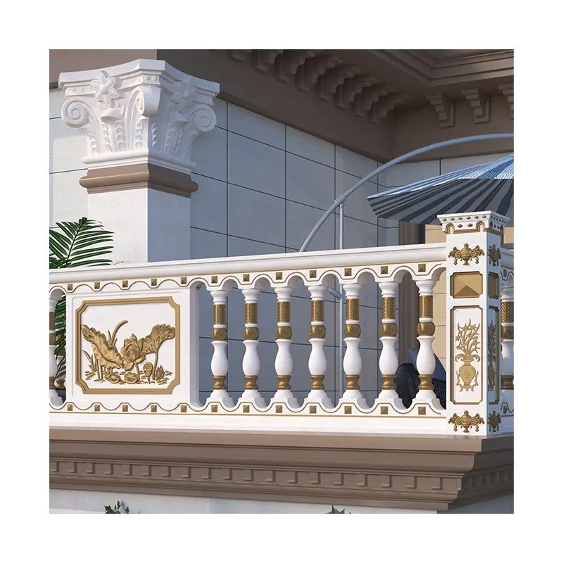 Moule à béton moule balustre balustrade moule en fonte terrasse porche garde-corps décoratif vase bollard clôture abs coffrage en plastique
