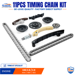 Kit Catena di Distribuzione per Volkswagen VR6 Golf III <span class=keywords><strong>2.8</strong></span> Corrado 2.9 <span class=keywords><strong>Passat</strong></span> B3 B4 <span class=keywords><strong>2.8</strong></span> AAA ABV AES 11 Pezzi Ricambi Motore - Product Image 1