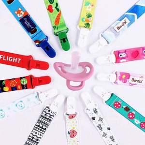 Chaîne de maintien personnalisée en silicone pour sucette de bébé, attache-tétine, cordon, accessoires d'alimentation pour bébés, vente en gros - Product Image 3