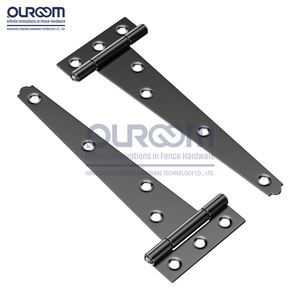 Charnière en T légère de 6 pouces en acier de 1,8 mm pour petits portails en <span class=keywords><strong>bois</strong></span>, portes pour animaux de compagnie, poulaillers, armoires - Product Image 1