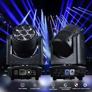 Big Dipper 7x40w Bienen auge Zoom Moving Head Wasch licht 7*40w rgbw 4 in 1 rotierenden ktv Nachtclub Moving Head Disco Bühnen licht