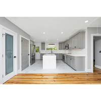 Meubles de cuisine sur mesure de luxe en laque, îlot d'évier, design de meubles de cuisine, armoire de cuisine moderne