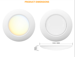 Lámpara de Techo LED Regulable ETL de 6 Pulgadas, Lámpara de Techo Empotrada, Downlight LED de 15 W y 1000 LM, Perfil Bajo para Lugares Húmedos - Product Image 2