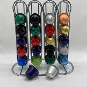 Wegwerp Aluminiumfolie <span class=keywords><strong>Capsule</strong></span> Koffiefilterbeker Met Deksel Draagbaar Zakelijk 37Mm Voor Espressomachine - Product Image 2