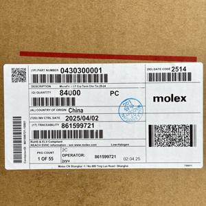 מקורי זול מסוף <span class=keywords><strong>molex</strong></span> מחבר 430300001 430310001tin ברונזה פוספור 20-24 אווג סליל crimp נקבה - Product Image 3