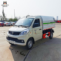 Camion benne compacteuse manuelle diesel HEAVSTY pour déchets légers, véhicule sanitaire basculant pour Foton Xiangling TWY5030ZLJB6