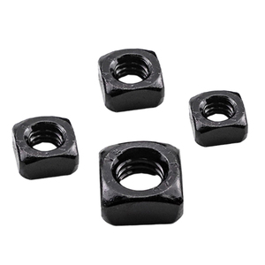 Écrou carré en acier au carbone oxydé noir, acier inoxydable 201/304/316, M3 M4 M5 M6 M12, métrique, à quatre côtés, DIN557 - Product Image 5