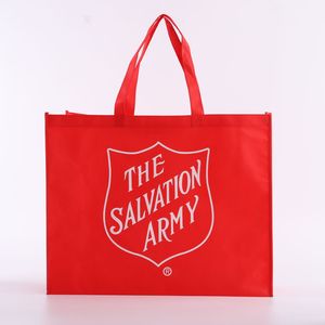 Bolsa de Compras Roja Reutilizable, Ecológica, Económica, Personalizada, de Tela No Tejida, con Cremallera y Correa para el Hombro, Tamaño Mediano - Product Image 5