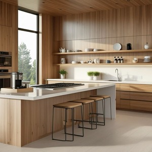 <span class=keywords><strong>Cucina</strong></span> Moderna di Lusso in <span class=keywords><strong>Legno</strong></span> Massello <span class=keywords><strong>Bianco</strong></span> con Mobile Lavabo Completo, Set di Credenze in Melamina <span class=keywords><strong>e</strong></span> Vetro, Granito Personalizzato per Villa - Product Image 2