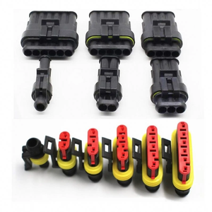 QVP Serie Automotive Connector Auto Waterdichte Mannelijke en Vrouwelijke 1 2 3 4 5 6-pins Terminals met Messing Contacten en Nylon Behuizing - Product Image 5
