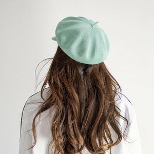 หมวกถักแบบสบายๆ ระบายอากาศได้ดีสำหรับผู้หญิง เหมาะสำหรับฤดูใบไม้ผลิและฤดูร้อน ป้องกันแสงแดด หมวกเบเร่ต์สำหรับผู้หญิง - Product Image 6