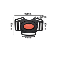 Stock BP 018 Modèle Chine Origine Ultra-léger Plastique Boucle de sécurité à trois points Harnais à cinq points Clip pour siège auto enfant