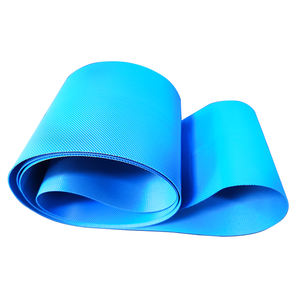 Sabuk konveyor PU garis produksi makanan tahan aus dan minyak dan tahan aus sabuk konveyor gesekan tinggi kualitas makanan biru - Product Image 1