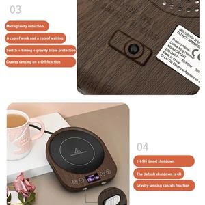 Tapis chauffant intelligent 36W à contrôle de température, compatible prises US/UE, pour tasses à café, avec logo personnalisé - Meilleures ventes - Product Image 4