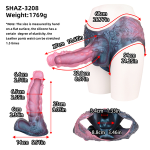 Flüssiger Silikon kautschuk mit festen Hohl anoden für Männer und Frauen Gleich geschlecht liches Ziehen Les Leather Pants Adult Sex Toys - Product Image 6