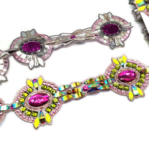 Vincy <span class=keywords><strong>Mas</strong></span>, Proveedor de Disfraces de Carnaval, Adornos de Diamantes Personalizados, Adornos de Resina con Pedrería Termoadhesiva para Disfraces de Carnaval, Tocados - Product Image 3