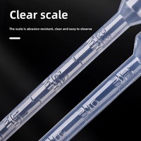 Pipettes compte-gouttes jetables en plastique pour expériences chimiques étudiantes, consommables de laboratoire, aides pédagogiques transparentes, lot de 100
