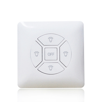 Interrupteur mural portable 5 gangues 220V style UE, interrupteur électrique domestique télécommandé