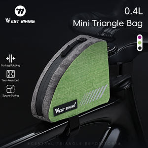 WEST BIKING 300D Wulong Mini sac de cadre de vélo triangulaire Anti-rayures et résistant à l'usure Sac de vélo <span class=keywords><strong>pour</strong></span> la conduite nocturne en toute sécurité - Product Image 2