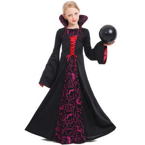 Para <span class=keywords><strong>Amazon</strong></span> Trade <span class=keywords><strong>Vestido</strong></span> de Halloween para niñas europeas americanas Negro Púrpura Estilo vampiro medieval para <span class=keywords><strong>princesa</strong></span> infantil - Product Image 3