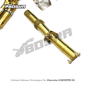 ระบบท่อไอเสียชุบทองจากโรงงานสำหรับ Chevrolet Corvette C8 พร้อมปลายท่อสีดำ รองรับวาล์ว OEM ติดตั้งได้โดยตรงแบบ Bolt-On Exhaust Catback - Product Image 4