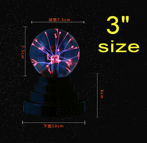 Lámpara de bola de Plasma alimentada por USB sensible al tacto ABS nebulosa <span class=keywords><strong>esfera</strong></span> globo <span class=keywords><strong>electricidad</strong></span> estática luz nocturna ambiental suministro de batería AAA - Product Image 3