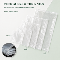 Sacs sous vide, rouleaux de film plastique d'emballage, qualité alimentaire PA PE, protection congélation, cuisson sous vide, largeur personnalisée, gaufrage, carton